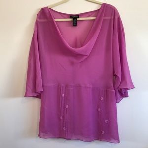 Lane Bryant pink/purple blouse size 18/20